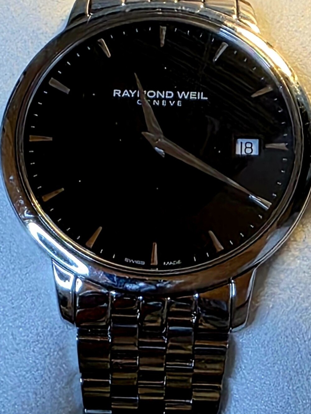 Raymond Weil Tocatta Nen's Classic Stainless Steel Watch - Black Dial - Picture 6 of 9